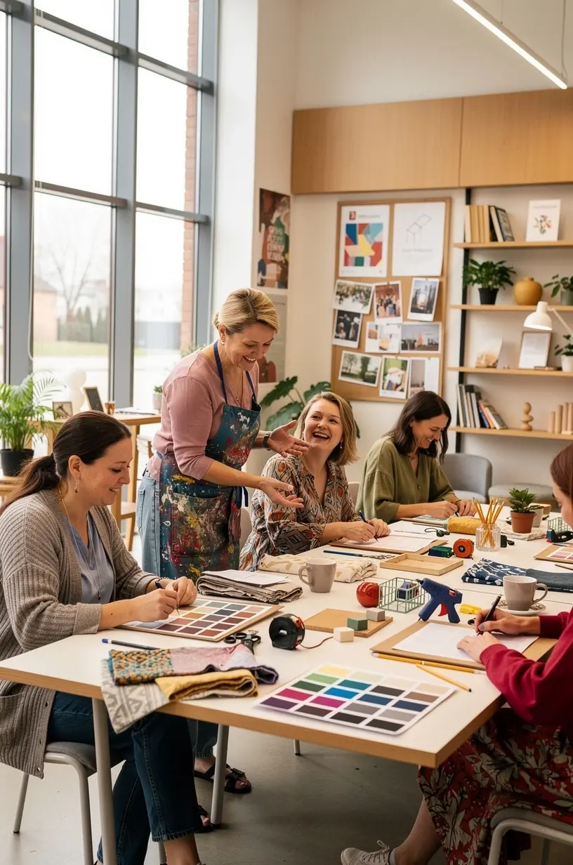 Color palette creation for interior design projects