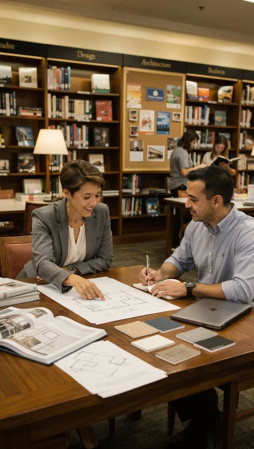 Spatial design concepts in interior planning consultation