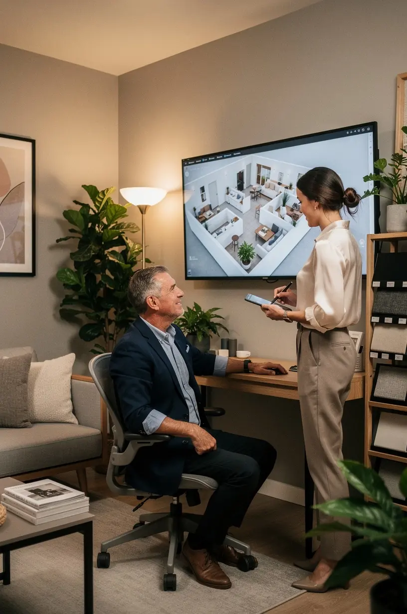 Modern office workspace